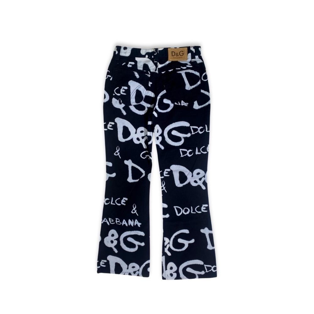 Dolce and Gabbana Graffiti Bootcut Jeans